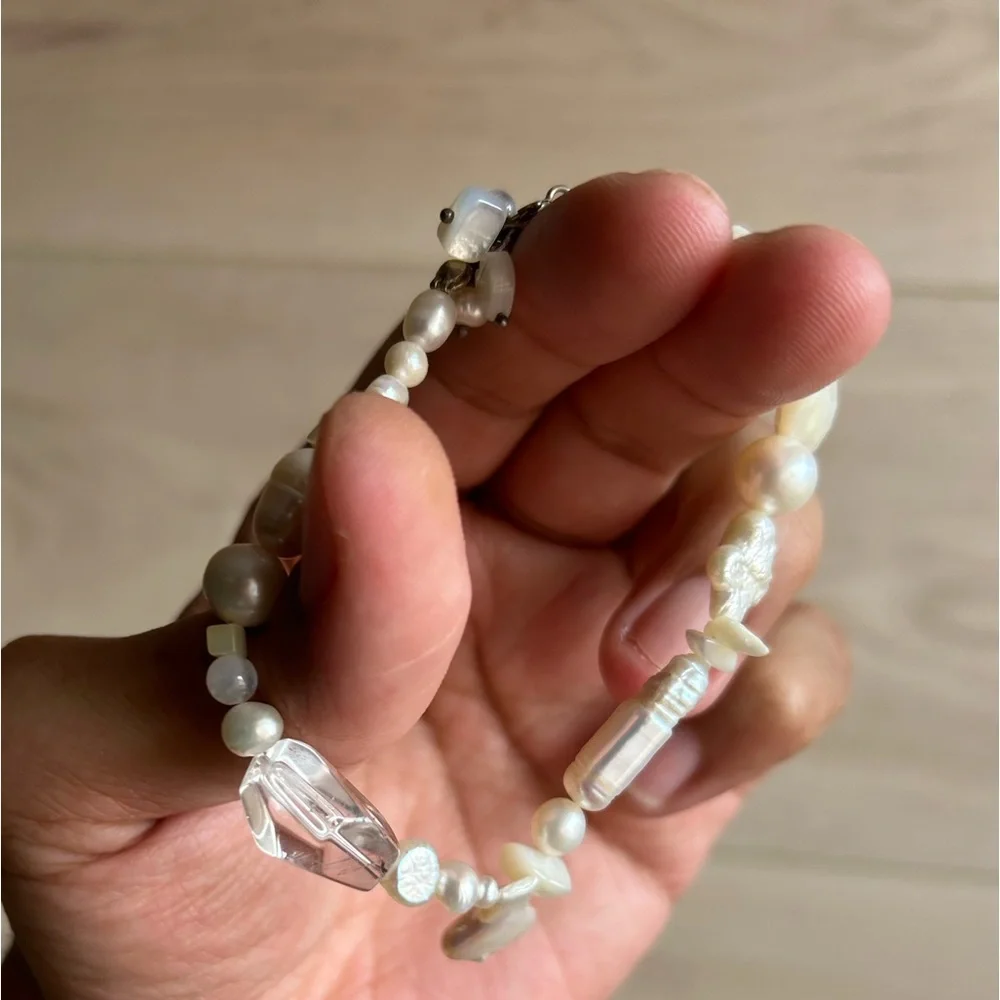 Clear Quartz and Pearl, and another of Pearl Bracelet - Picture 8 of 8